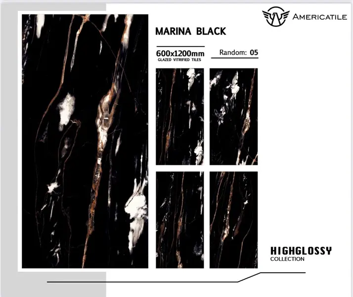 60120 Marina Black – Gạch Nhập Khẩu Ấn Độ – 60x120