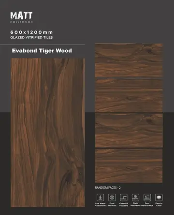 20120 Evabond Tiger Wood – Gạch Nhập Khẩu Ấn Độ · 20x120