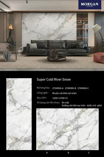120270 Super Cold River Snow – Gạch Nhập Khẩu Ấn Độ · 120x270