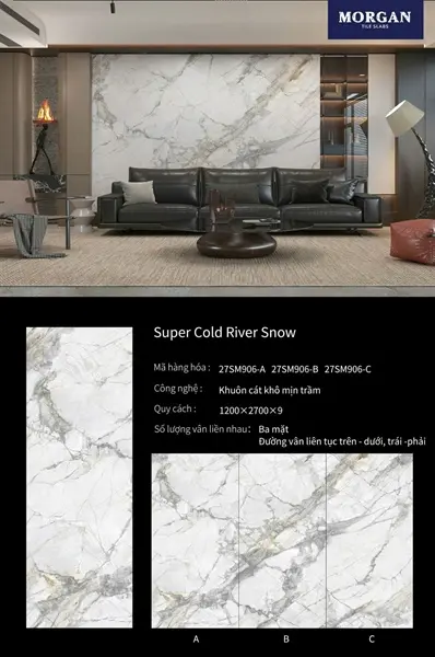 120270 Super Cold River Snow – Gạch Nhập Khẩu Ấn Độ – 120x270