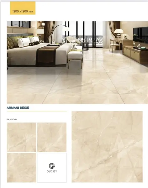 100100 ARMANI BEIGE – Gạch Nhập Khẩu Ấn Độ – 100x100