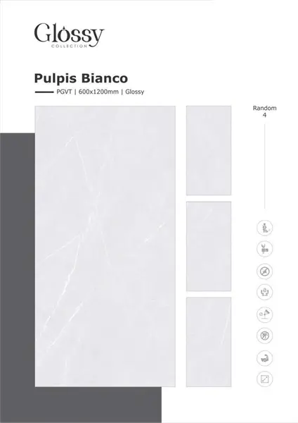 60120 Pulpis Bianco – Gạch Nhập Khẩu Ấn Độ – 60x120