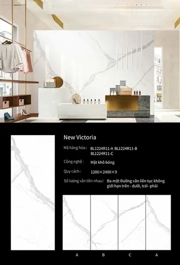 120240 NEW VICTORIA – Gạch Nhập Khẩu Ấn Độ · 120x240