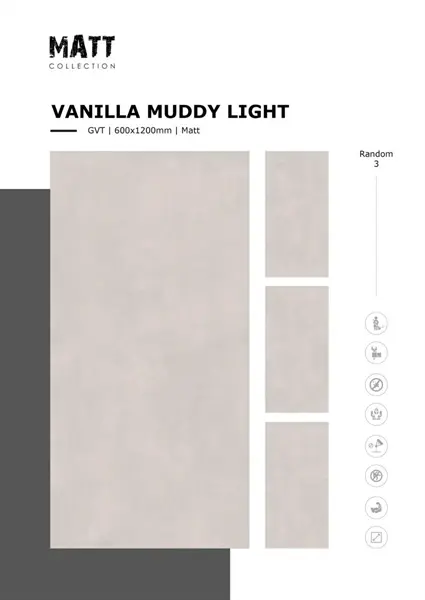 60120 Vanilla Muddy Light – Gạch Nhập Khẩu Ấn Độ – 60x120