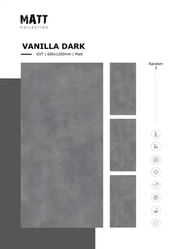 60120 Vanilla Dark – Gạch Nhập Khẩu Ấn Độ · 60x120