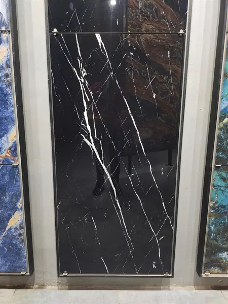 60120 Black Marquina (Bóng) – Gạch Nhập Khẩu Ấn Độ – 60x120