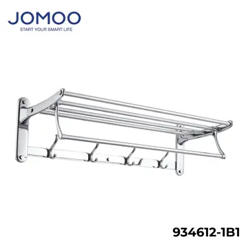 Giá treo khăn có móc Jomoo 934612-1B1 – TBVS › Phụ kiện