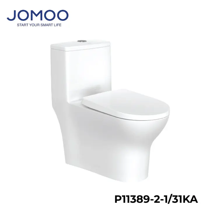 Bàn cầu 1 khối Jomoo P11389-2-1-31KA – TBVS › Bàn cầu