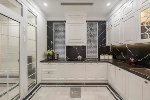 Lát sàn phòng khách & bếp – ảnh 5